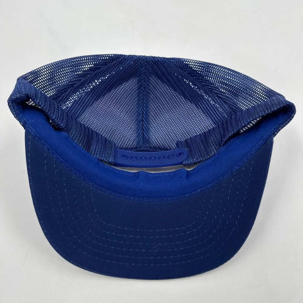 Yupoong‎ Trucker Hat Mens OSFA Blue Vintage Peavey Oil Co Texaco Snapback Mesh